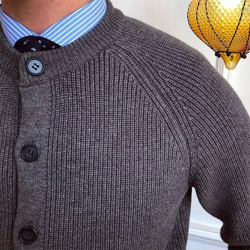 Cardigan Messieurs Gris Détails