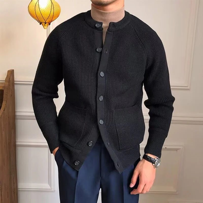 Cardigan Messieurs Noir 3