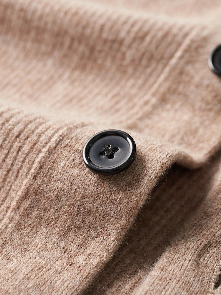 Cardigan Montmartre 100% Laine Mérinos Détails Boutons