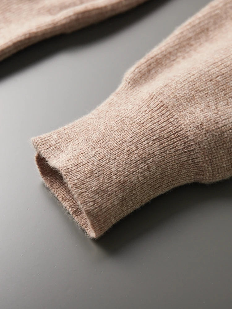 Cardigan Montmartre 100% Laine Mérinos Détails Manche