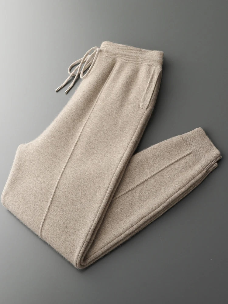 Pantalon Jogging Hanko 100% Laine Mérinos Camel