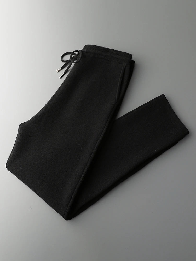 Pantalon Oslo 100% Laine Mérinos Black
