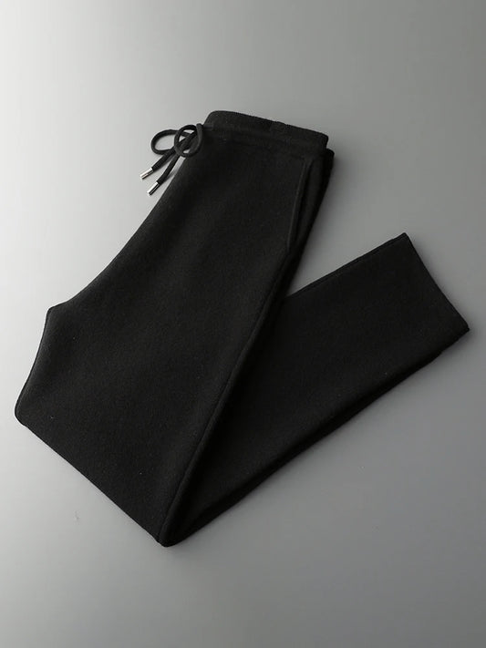 Pantalon Oslo 100% Laine Mérinos Black