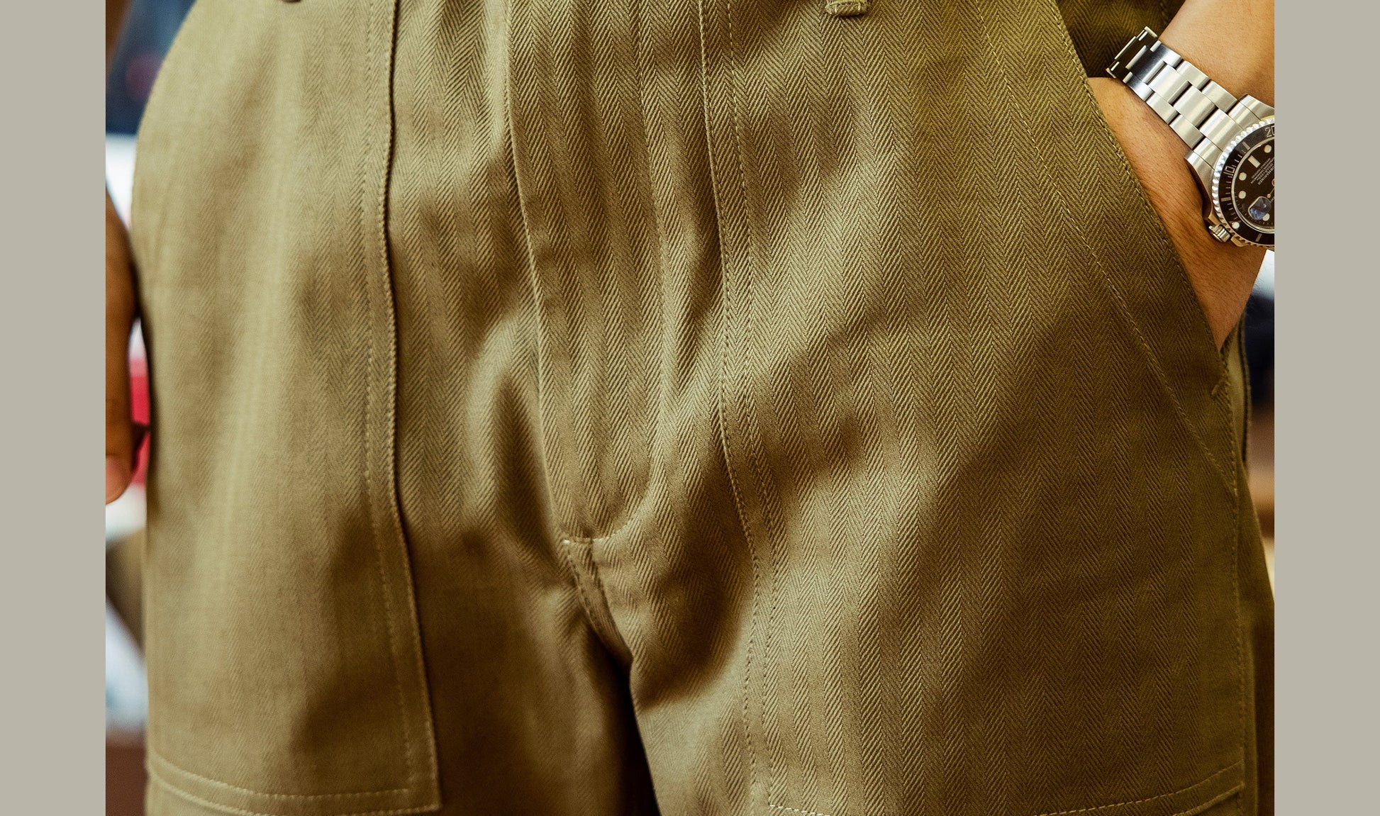 Pantalon Sergent détail poche