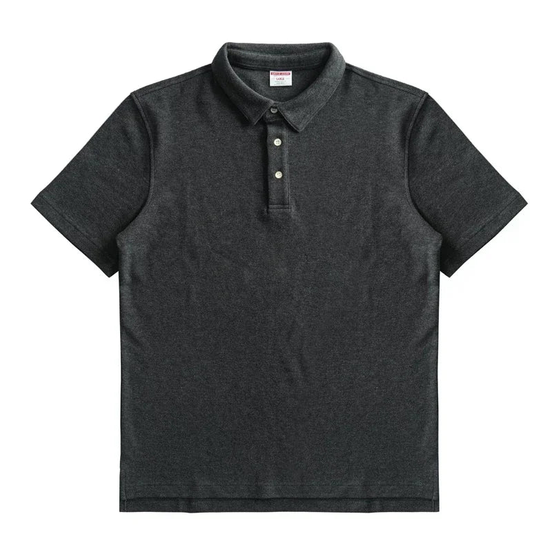 Polo Séoul 100% Coton Haute Qualité Gris Foncé 2