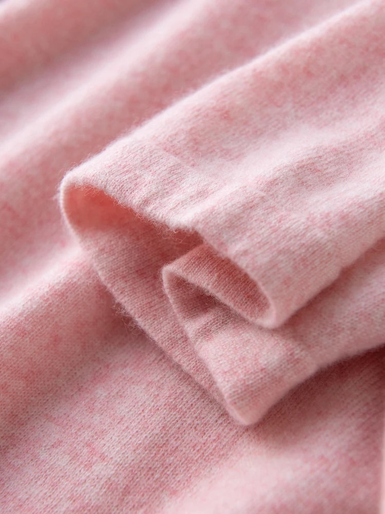 Pull cachemire printemps rose, doux et léger, manches courtes, qualité supérieure | SuzzaneMarket