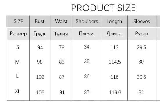 Size chart for Robe Fraiche Coton including bust, waist, shoulders, length, and sleeve measurements | SuzzaneMarket