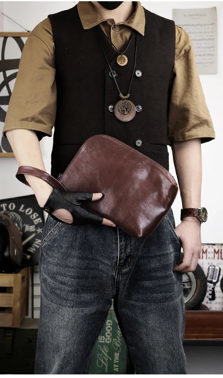 Pochette Côme en Cuir Souple
