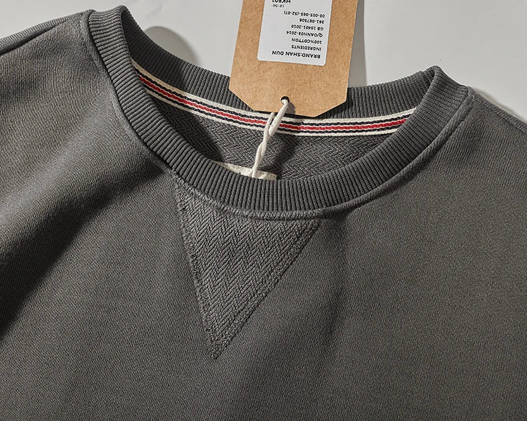 Retro cotton sweatshirt / 5 colors