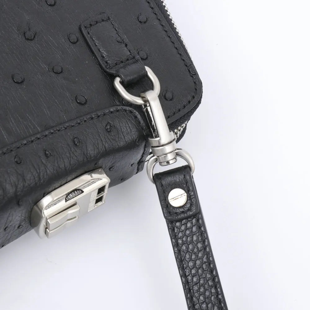 Pochette Nairobi en Cuir d'Autruche