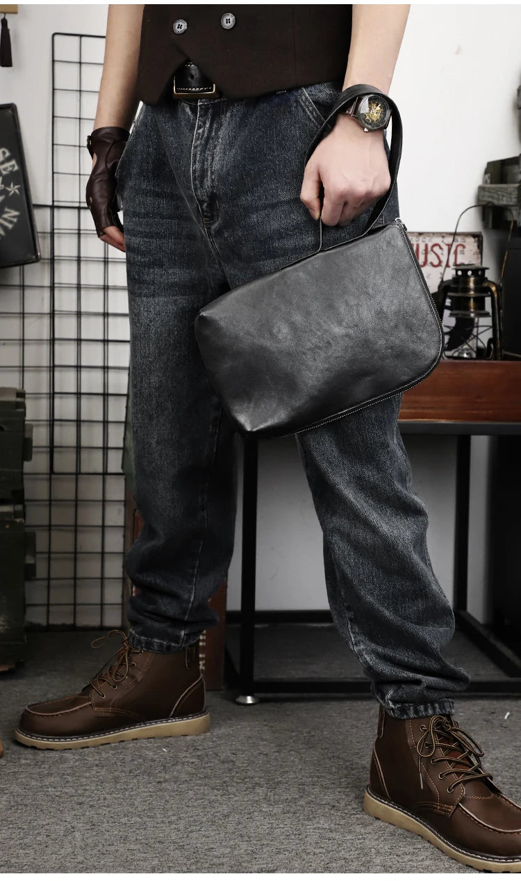 Pochette Côme en Cuir Souple