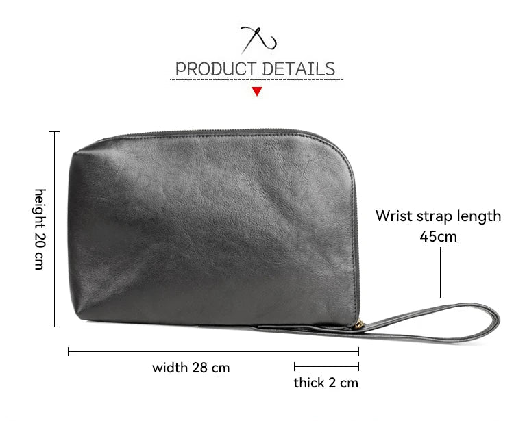 Pochette Côme en Cuir Souple