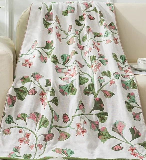 Serviette de plage en coton avec motifs floraux, grande dimension 90x180 cm, séchage rapide, léger et absorbant |SuzzaneMarket