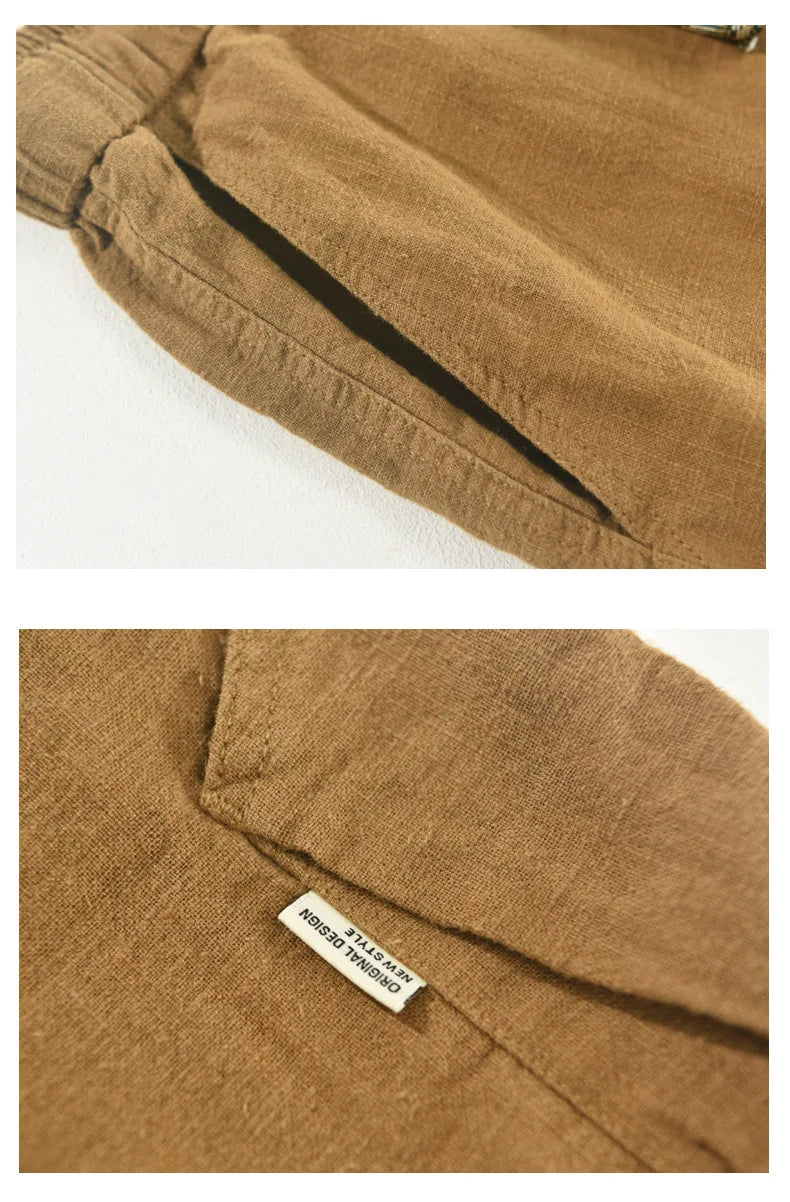Short Valence Coton/Lin Détails 2