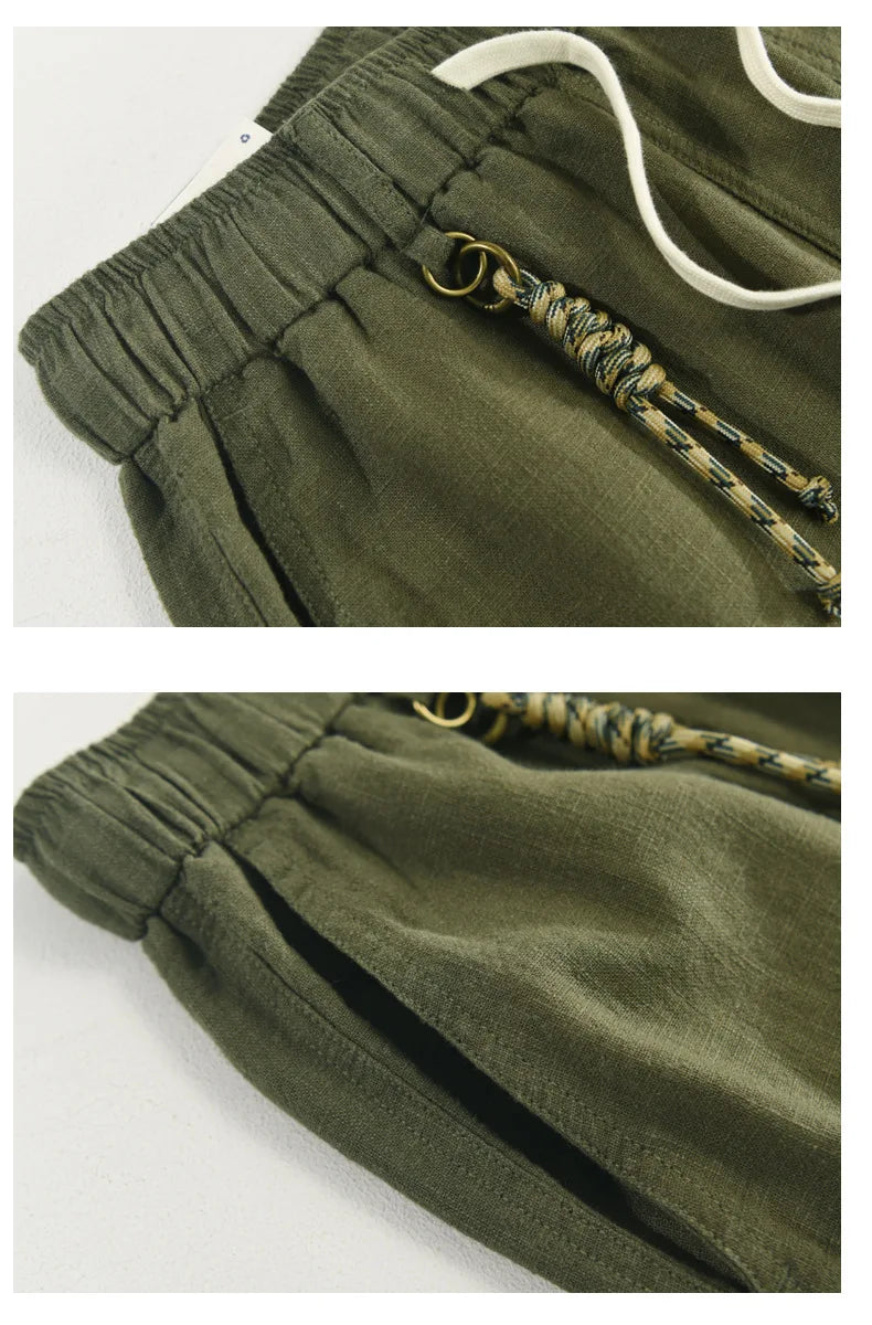 Short Valence Coton/Lin Détails 3
