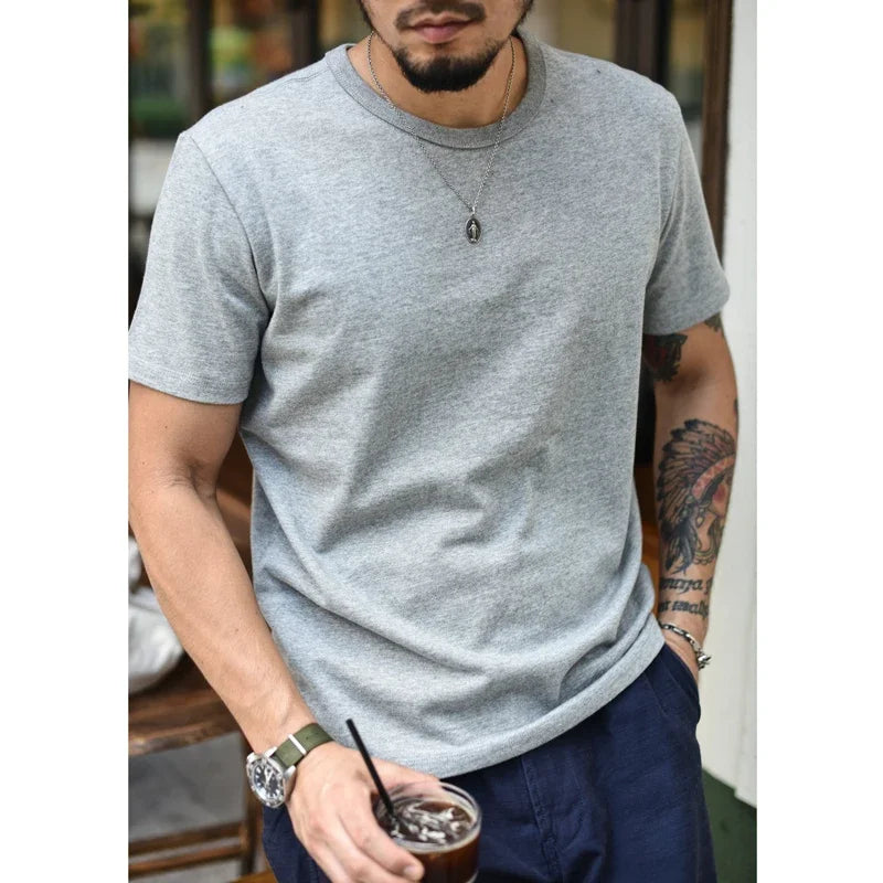 T-Shirt Akita 100% Coton Qualité Supérieur Gris 1