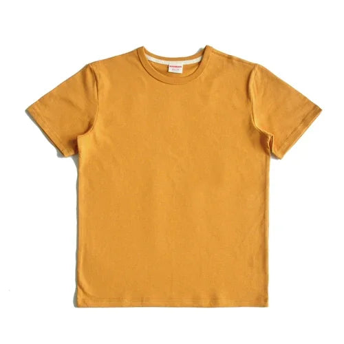 T-Shirt Akita 100% Coton Qualité Supérieur Jaune