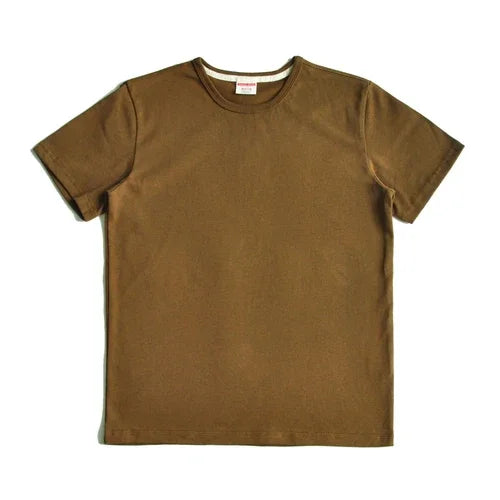 T-Shirt Akita 100% Coton Qualité Supérieur Marron