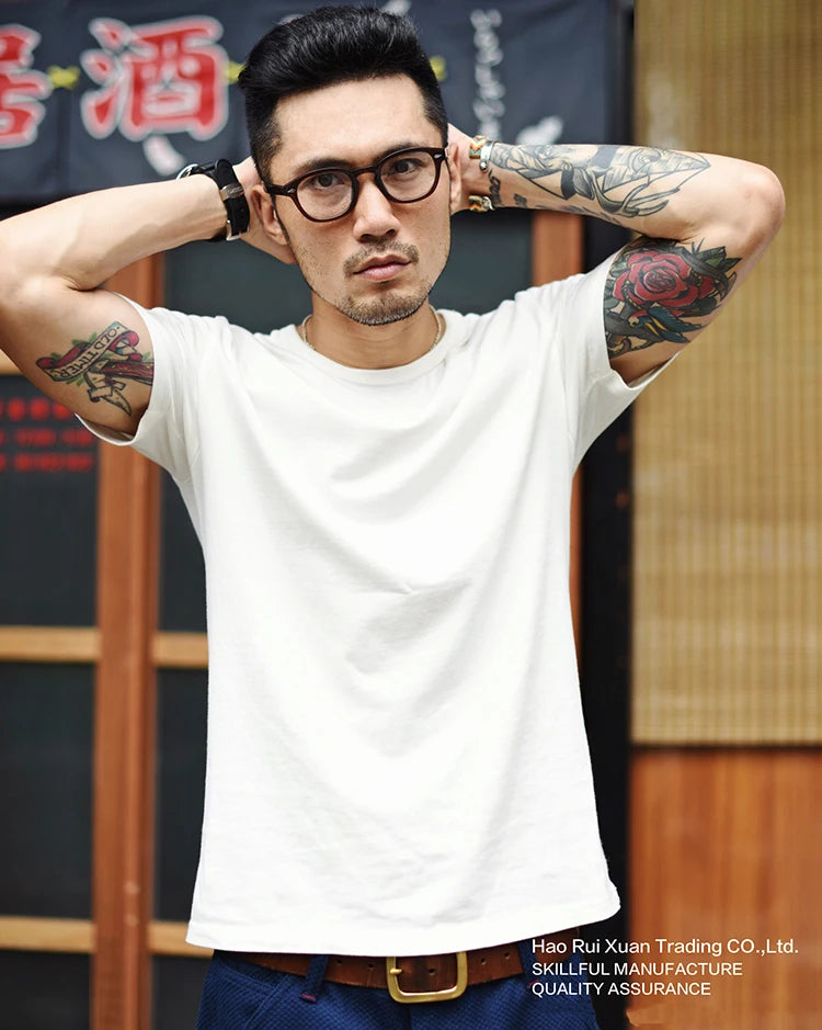T-Shirt Qualité Supérieure 100% Coton White Sauce-Zhan