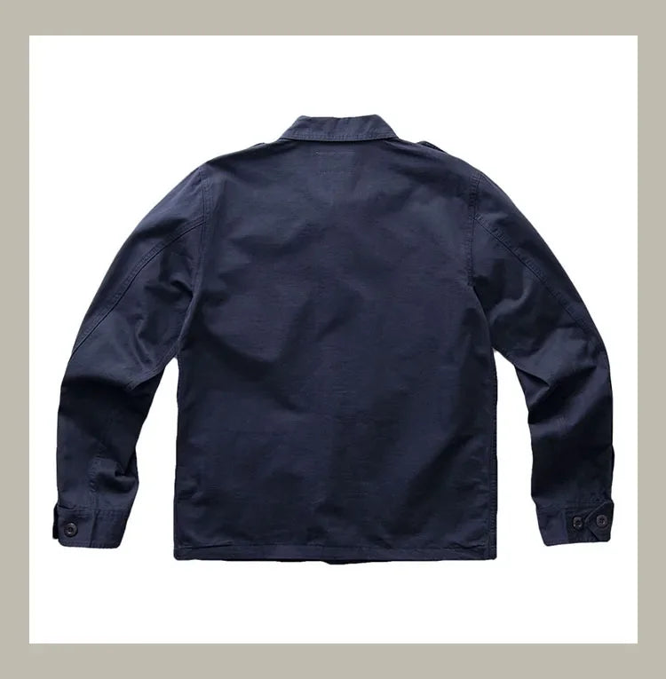 Veste American Vintage 100% Coton Bleue Dos