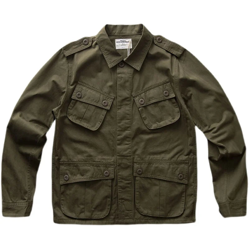 Veste American Vintage 100% Coton Vert Armée