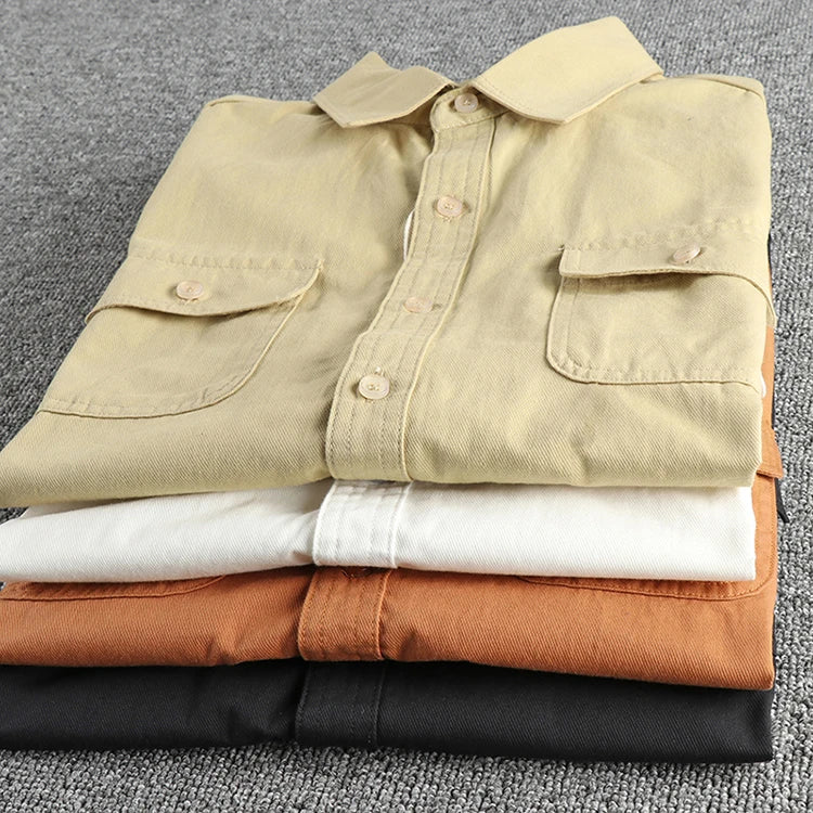 Chemise Cargo 100% Coton 4 Couleurs