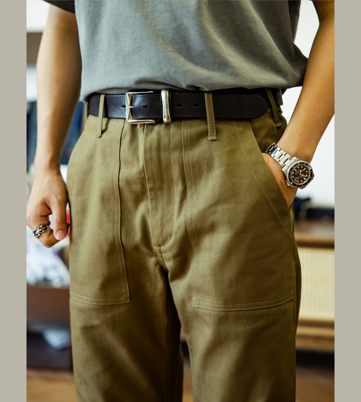 Pantalon Sergent poches avants