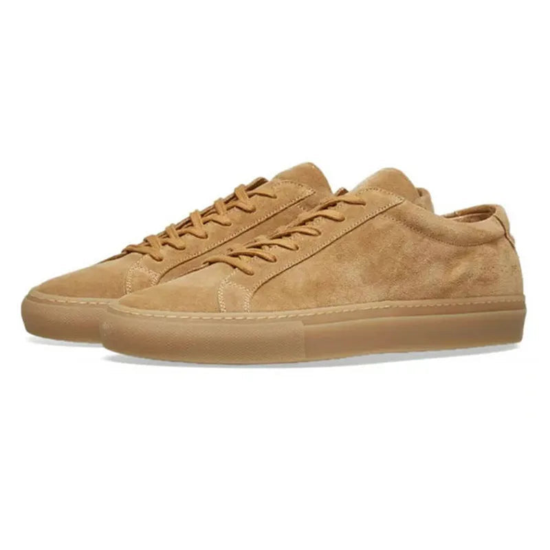Baskets Loafers Camel Daim 