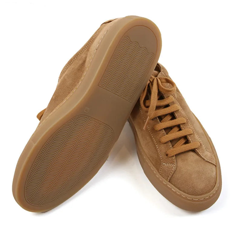 Baskets Loafers Camel Daim 5