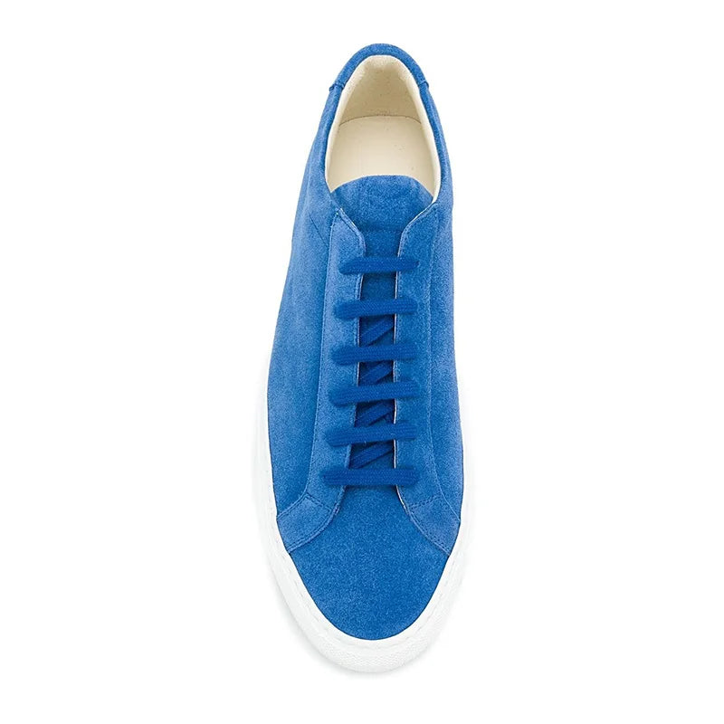 Baskets Loafers Daim Blue 1