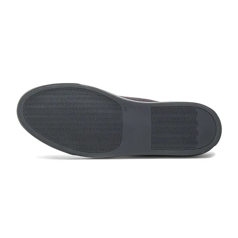 Baskets Loafers Daim Dark/Beige 1