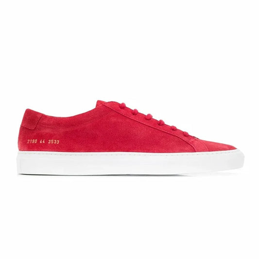 Baskets Loafers Daim Red
