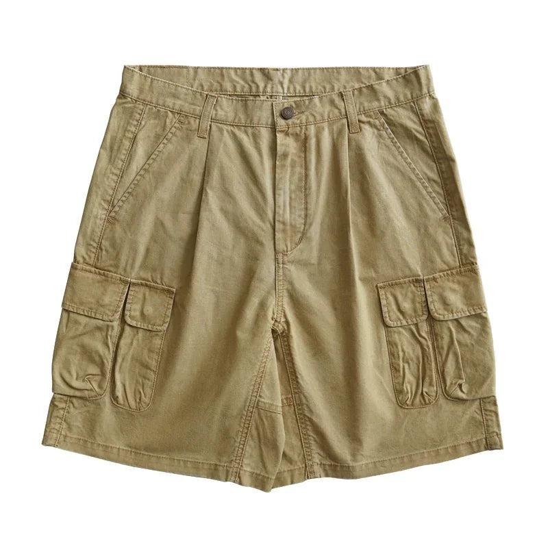 Bermuda Aubrac Cargo 100% Coton Beige