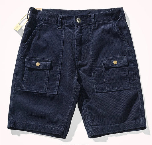 Bermuda Bricoleur Velours 98% Coton 2% Spandex Bleu Navy 1
