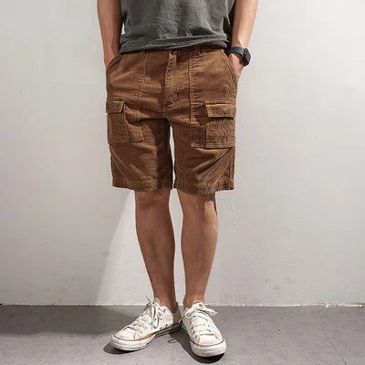 Bermuda Bricoleur Velours 98% Coton 2% Spandex Marron 1
