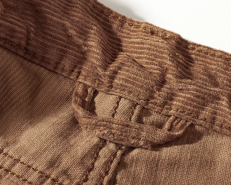 Bermuda Bricoleur Velours 98% Coton 2% Spandex Marron Intérieur
