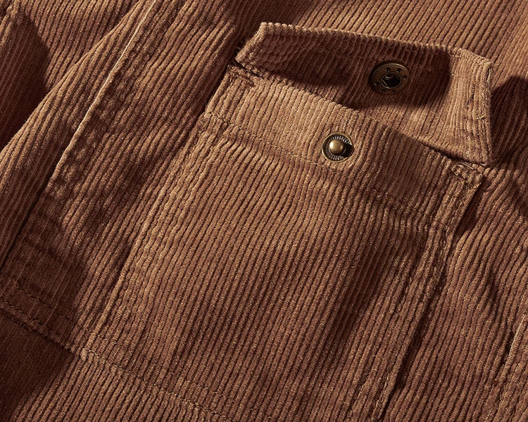 Bermuda Bricoleur Velours 98% Coton 2% Spandex Marron Pression