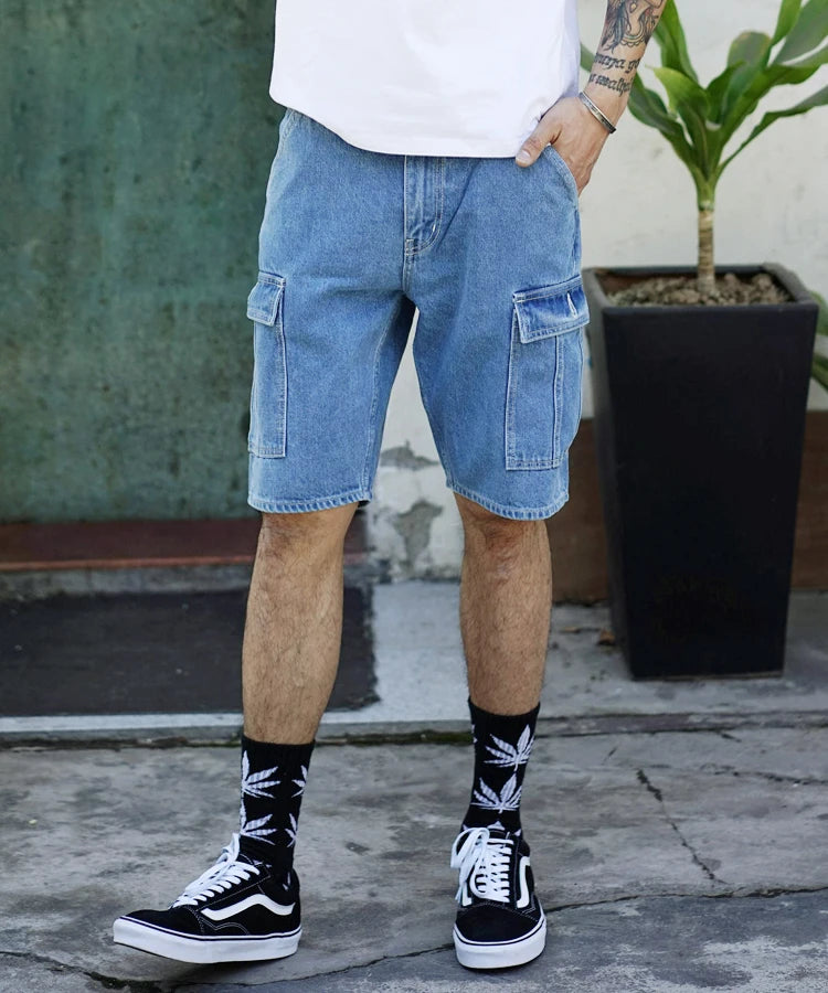 Bermuda Cardiff en Jean Denim Bleu Clair 1