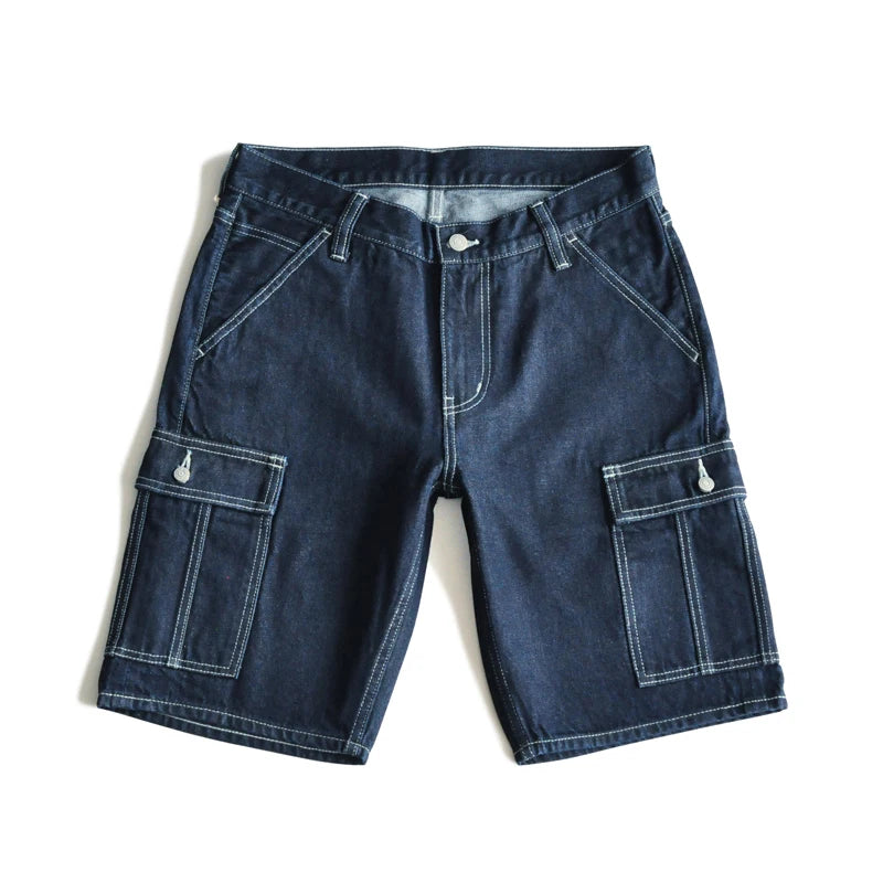 Bermuda Cardiff en Jean Denim Bleu Foncé