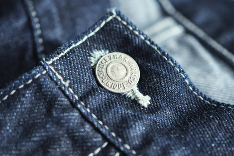 Bermuda Cardiff en Jean Denim Détails Bouton 