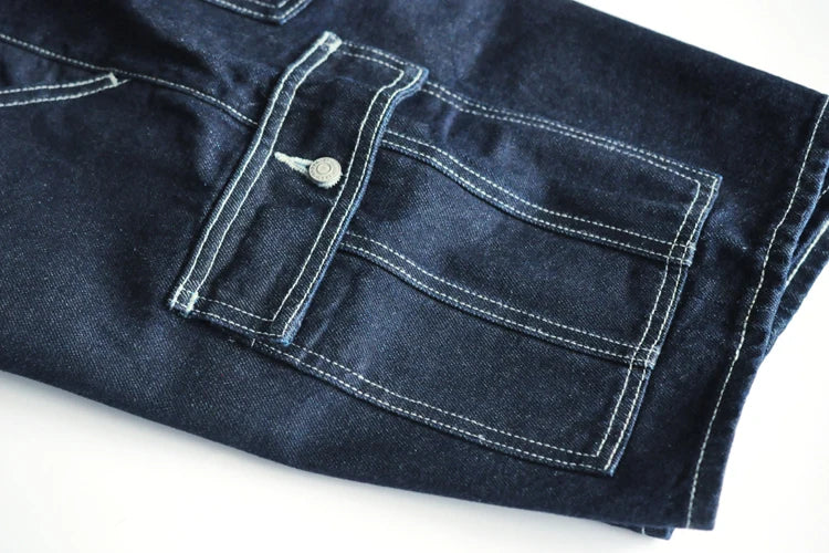 Bermuda Cardiff en Jean Denim Détails Poche Cargo