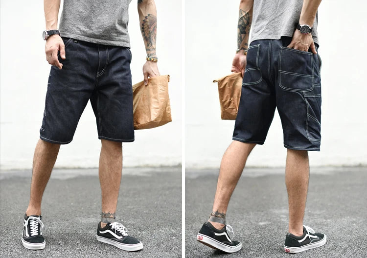 Bermuda Kanto en Jean Denim Indigo 2