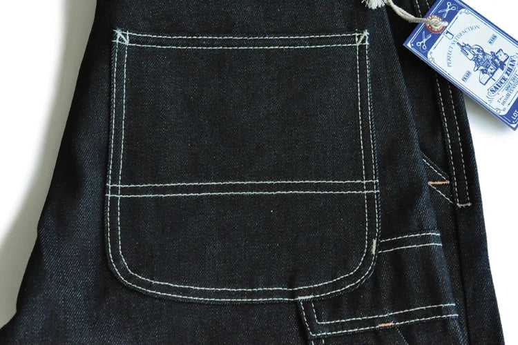 Bermuda Kanto en Jean Denim Indigo Détails Poche
