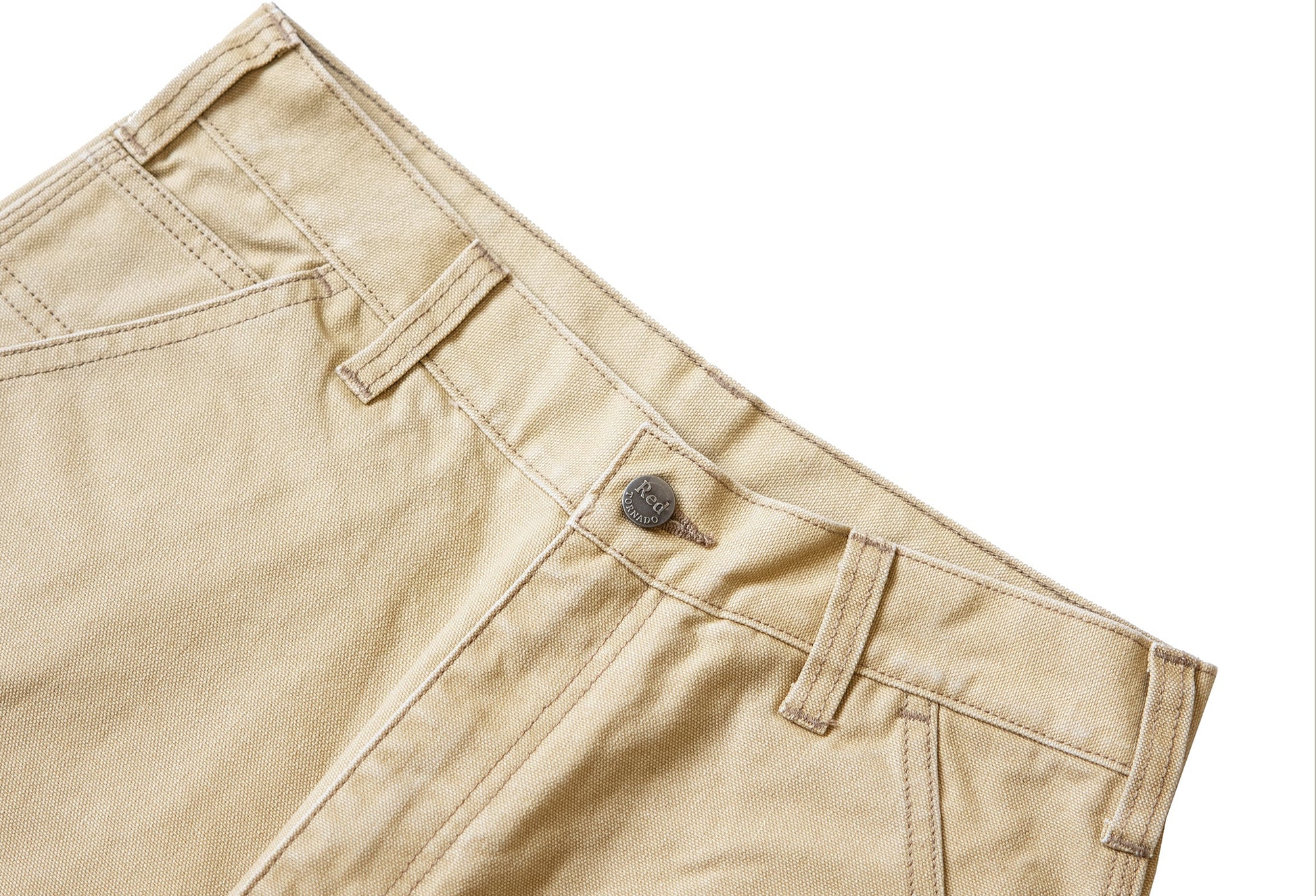 Bermuda Spring 100% Coton Beige Détails Ceinture
