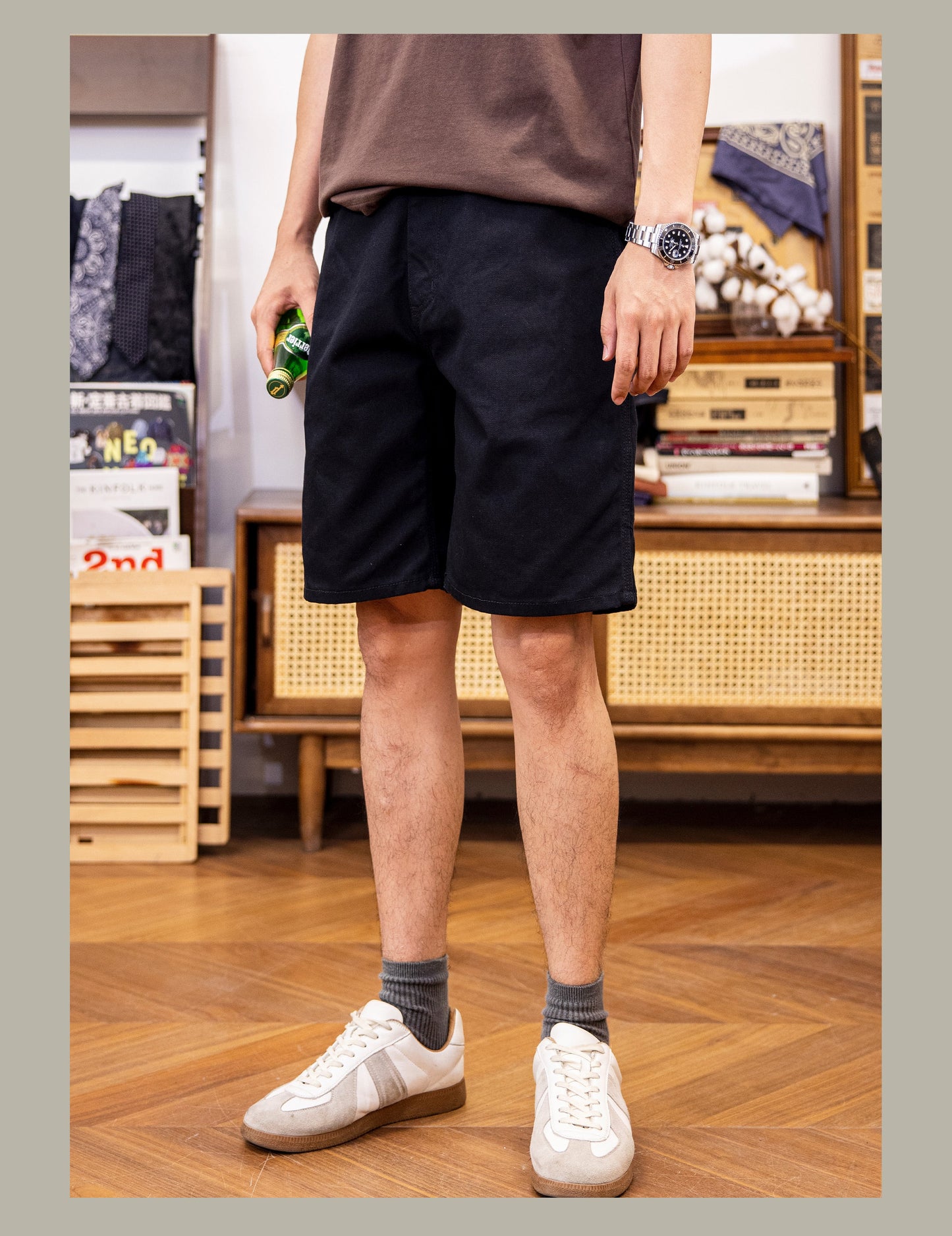 Bermuda Spring 100% Coton Noir