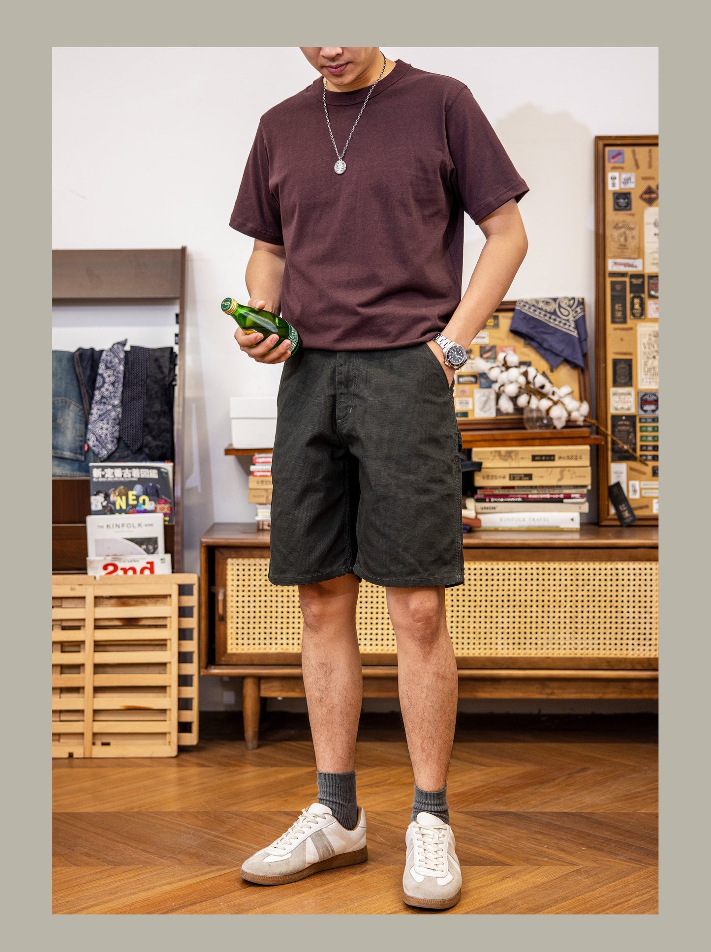 Bermuda Spring 100% Coton Olive