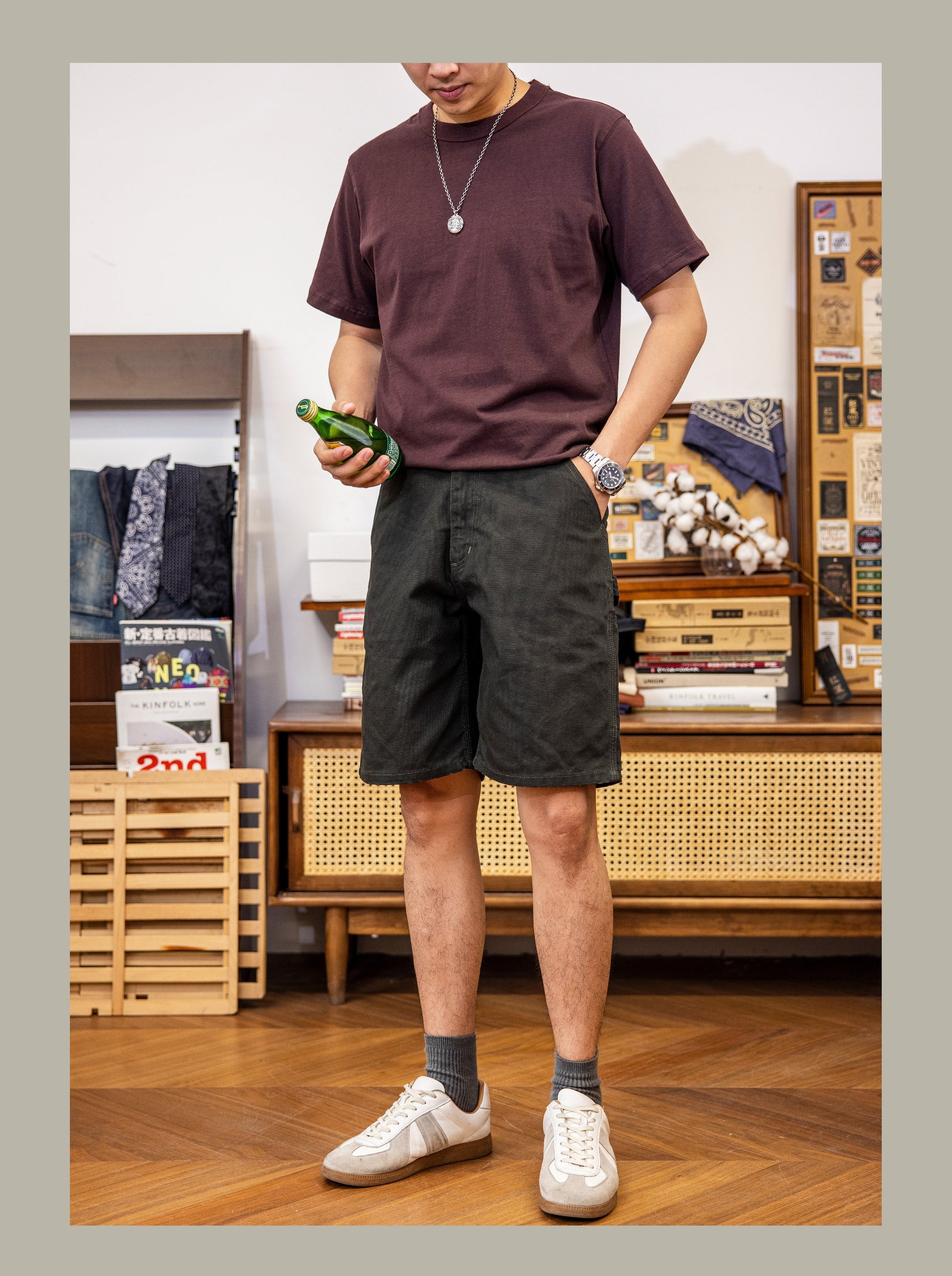 Bermuda Spring 100% Coton Olive