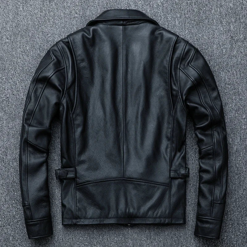 Blouson Colorado en Cuir de Vache Noir Dos