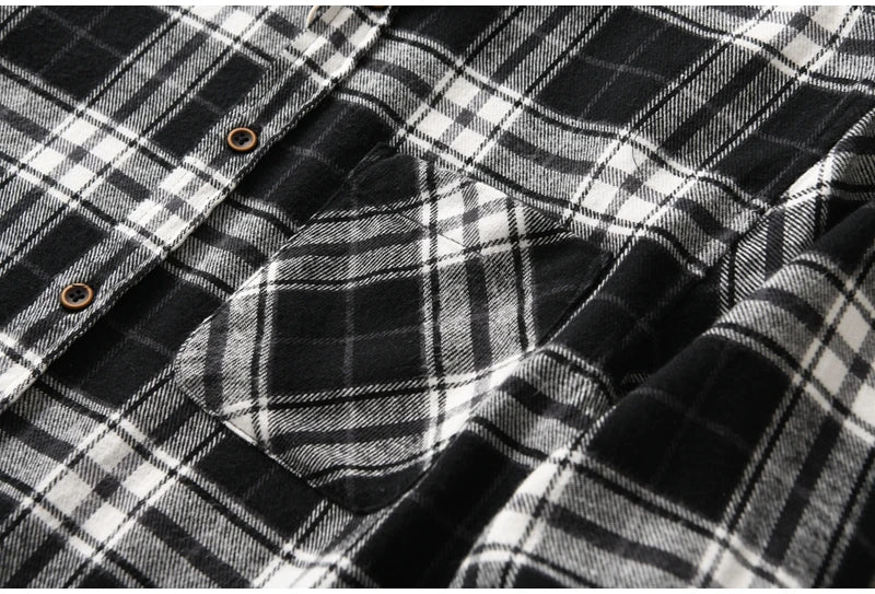 Chemise Montréal à Carreaux 100% Coton Détails Poche