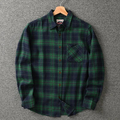 Chemise Montréal à Carreaux 100% Coton Green